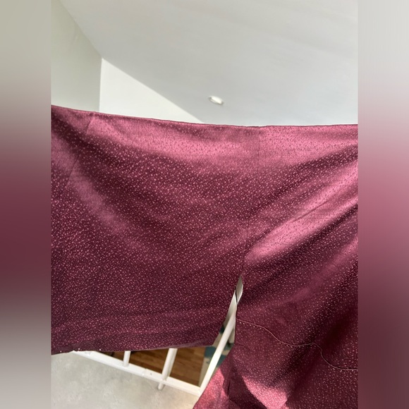 Beautiful Vintage Japanese Kimono Romantic Dark Red Rare Wafu Floral Japan Silk - Picture 7 of 13